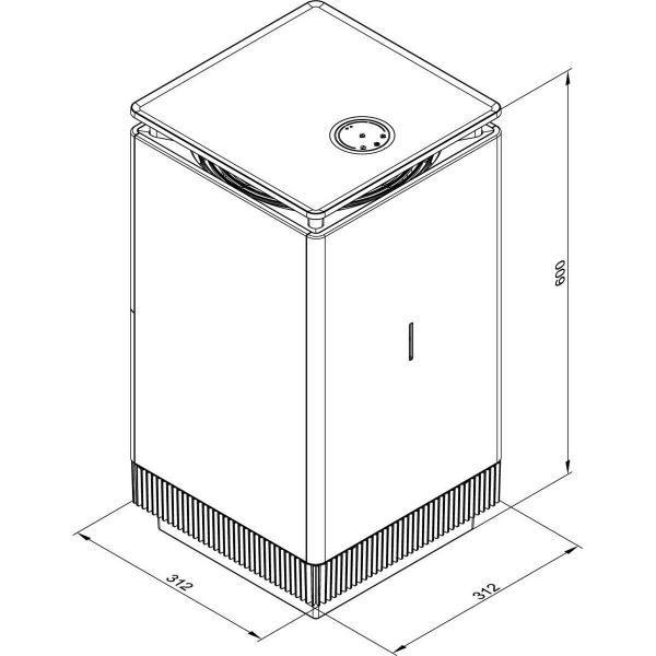 Viessmann Vitopure 450 Mobiler Luftreiniger für 60 m² Wohnräume, Leinen-weiß (7973848)