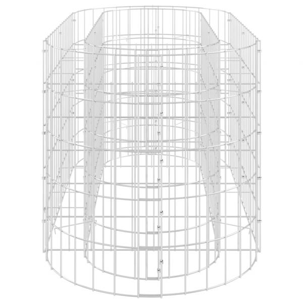 Gabionen-Hochbeet Verzinktes Eisen 120x50x50 cm