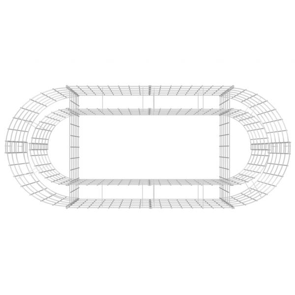 Gabionen-Hochbeet Verzinktes Eisen 120x50x50 cm
