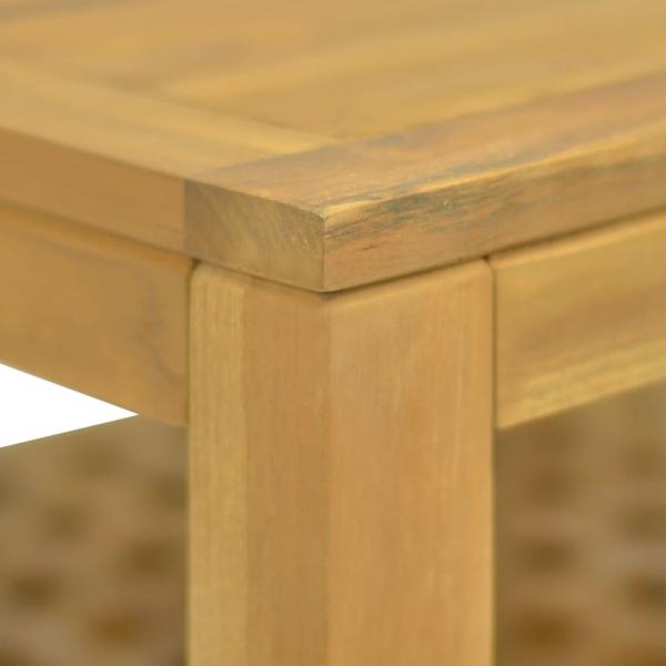 Couchtisch 60x60x40 cm Massivholz Teak