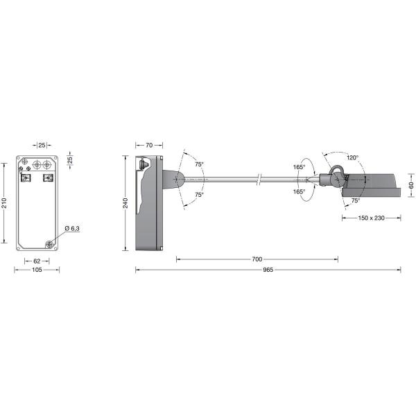 Bega 77559K4 Flächenscheinwerfer, 30,4W, 3706lm, 4000K, grafit