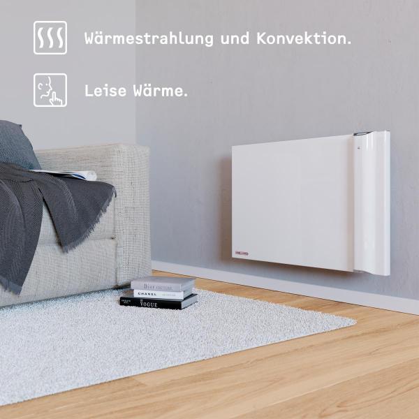 STIEBEL ELTRON CND 100 Wandhängender Duo-Konvektor, 1000 W, Frostschutz, weiß (234814)