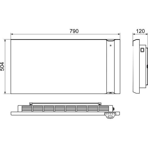 STIEBEL ELTRON CND 100 Wandhängender Duo-Konvektor, 1000 W, Frostschutz, weiß (234814)