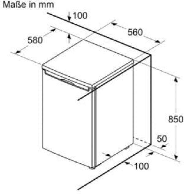 Bosch KTR15NWEB Serie 2 Standkühlschrank ohne Gefrierfach, 56 cm breit, 134 L, MultiBox, Superkühlen, LED Beleuchtung, weiß