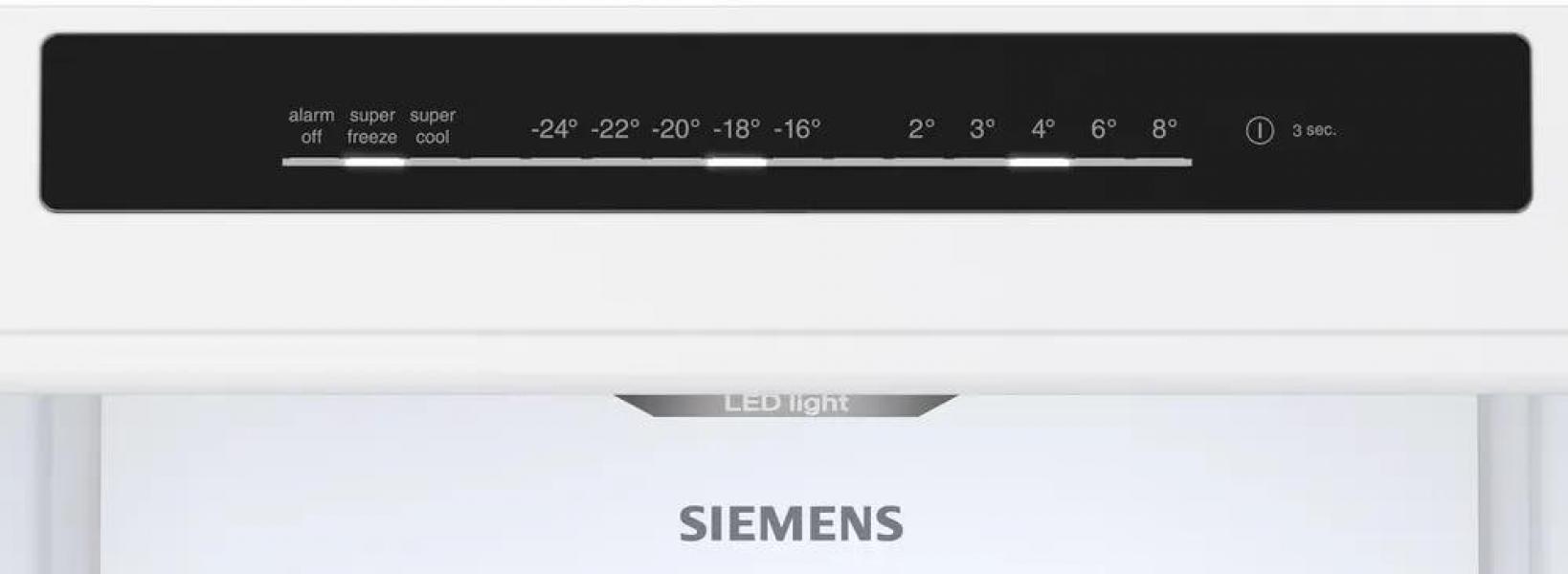 Siemens KG36N2IBF iQ300 Stand Kühl-Gefrierkombination, 60cm breit, 321 L, noFrost, multiAirflow-System, dimLight, gebürsteter Stahl AntiFingerprint