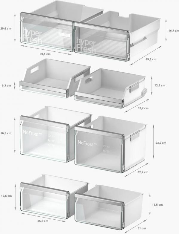 Siemens KF96IAPEA iQ500 Stand Kühl-Gefrierkombination, 90,5 cm breit, 574 L, noFrost, Wassertank, Trinkwasser -/Crushed Ice -/Eiswürfelspender, gebürsteter Stahl AntiFingerprint