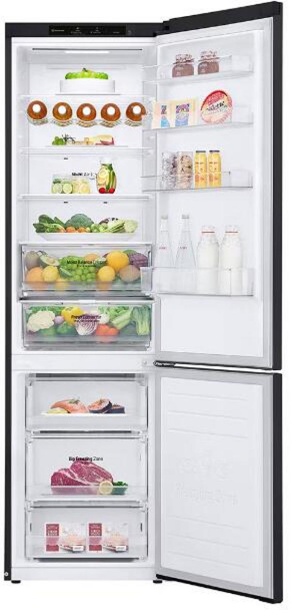 LG GBB62MCGGN Stand Kühl-Gefrierkombination, 60 cm breit, 284 L, LINEARCooling, DoorCooling+, Express Freeze, Edelstahl schwarz