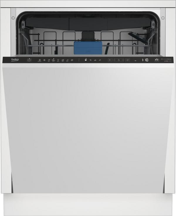 ARDEBO.de Beko BDIN38450 Vollintegrierter Geschirrspüler, 60 cm breit, 14 Maßgedecke, WaterSafe+, 8 Programme, LCD Display, Besteckschublade