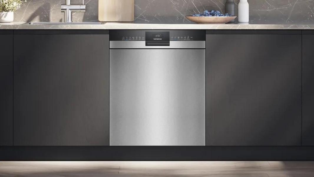 Siemens SN43ES04TE iQ300 Unterbau-Geschirrspüler, 60 cm breit, 13 Maßgedecke, aquaStop, HomeConnect, varioSpeed Plus, intensiveZone, dosierAssistent, gebürsteter Stahl