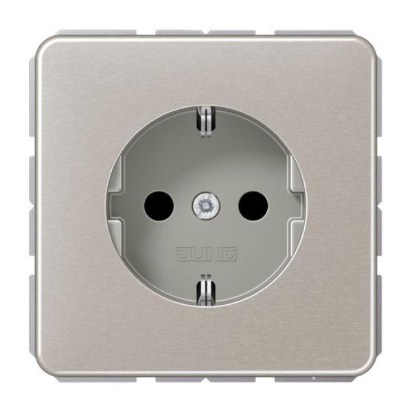 ARDEBO.de - CD 1520 PT SCHUKO Steckdose, 16 A 250 V ~, Aluminium eloxiert, Serie CD, platin