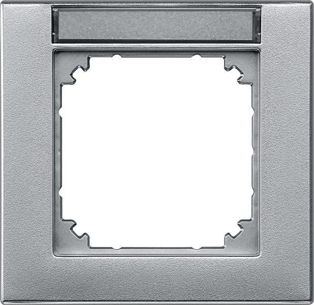 ARDEBO.de Merten Rahmen, System-M-PLAN, 1fach beschriftbar, Aluminium matt (476160)