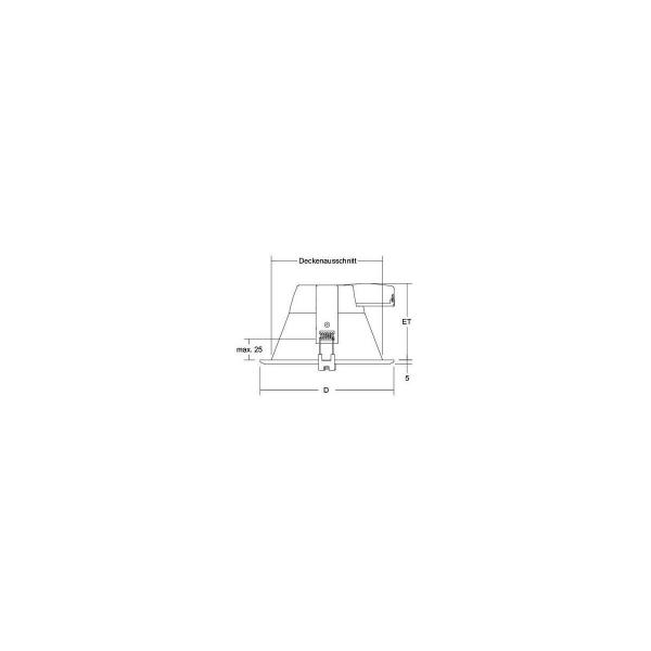 Brumberg LED-Einbaudownlight, IP44, schaltbar weiß, 2100.0 lm, 4000 K (12541074)