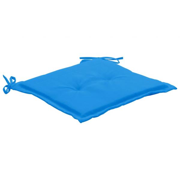 Gartenstuhl-Kissen 2 Stk. Blau 50x50x3 cm Oxford-Gewebe