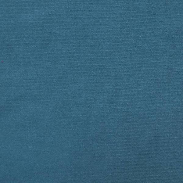 Sessel mit Hocker Blau 60 cm Samt