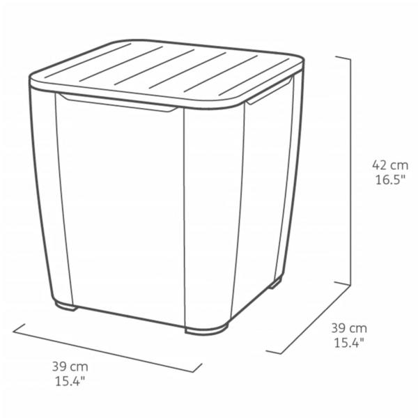 Keter 3-tlg. Garten-Sitzgruppe Iowa Graphitgrau 223929