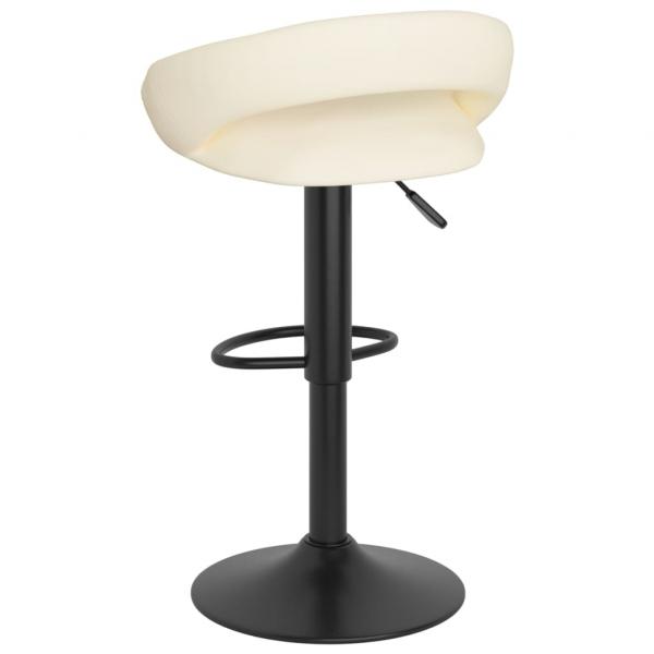 Barhocker 2 Stk. Creme Samt