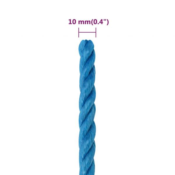 Arbeitsseil Blau 10 mm 25 m Polypropylen