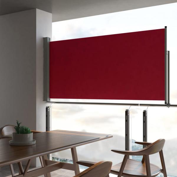 ARDEBO.de - Ausziehbare Seitenmarkise 120x300 cm Rot