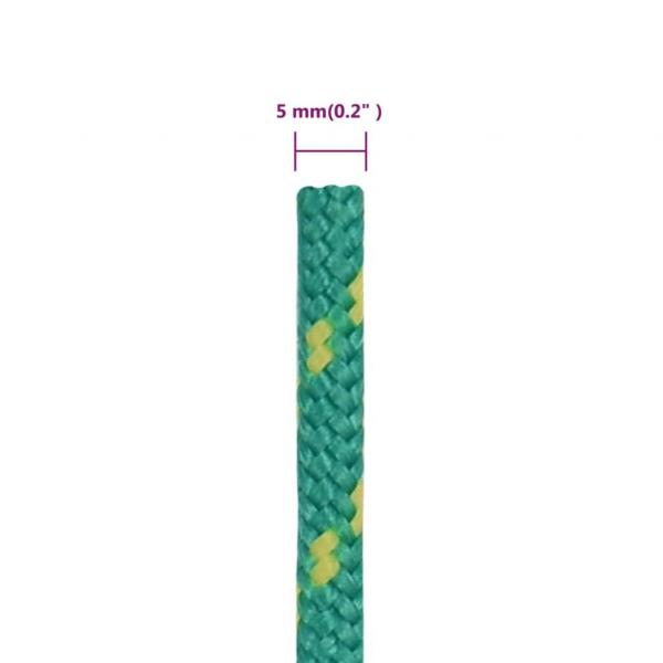 Bootsseil Grün 5 mm 250 m Polypropylen