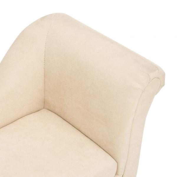 Hundesofa mit Kissen Creme 83x44x44 cm Plüsch