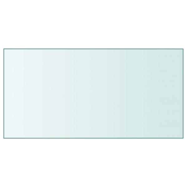 ARDEBO.de - Tischplatte Transparent 50x100 cm Hartglas