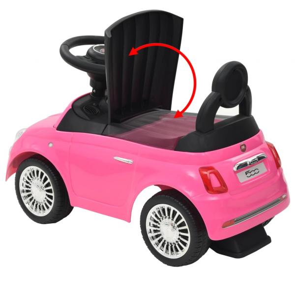 Kinder-Aufsitzauto Fiat 500 Rosa