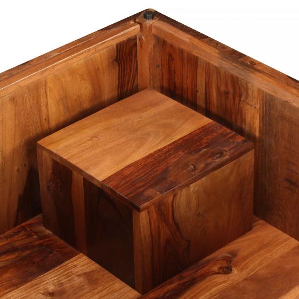 Couchtisch Massivholz Palisander 70x70x30 cm