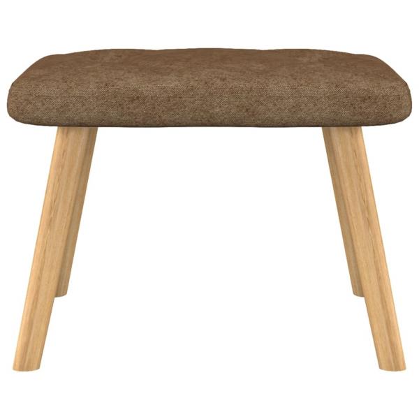 Relaxsessel mit Hocker Taupe Stoff