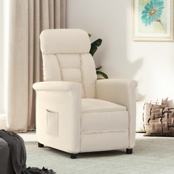 ARDEBO.de - Relaxsessel Beige Mikrofasergewebe