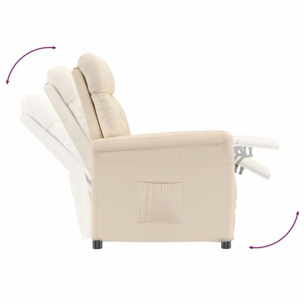 Relaxsessel Beige Mikrofasergewebe