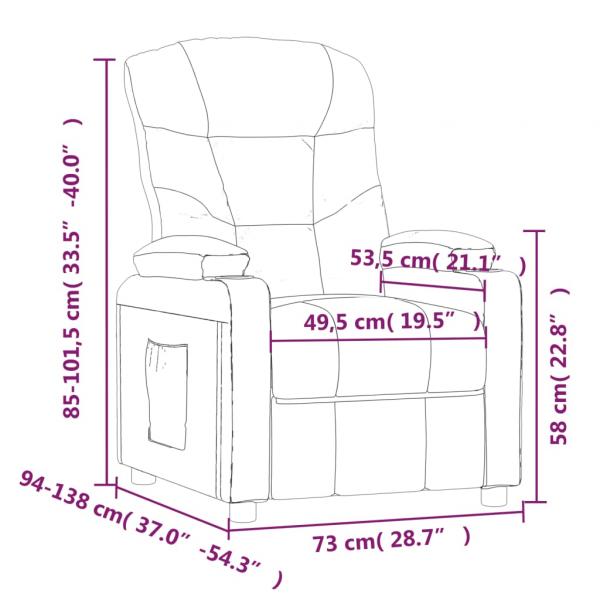 Relaxsessel Elektrisch Schwarz Stoff