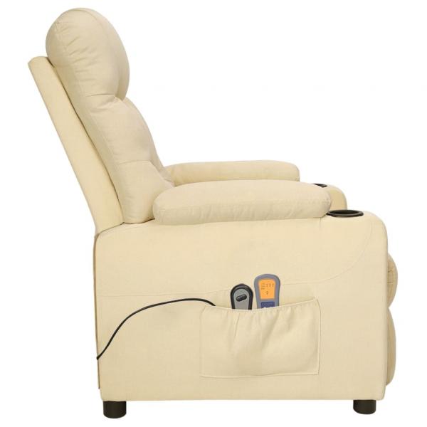 Massagesessel Elektrisch Creme Stoff