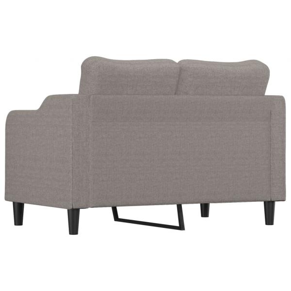 2-Sitzer-Sofa Taupe 140 cm Stoff