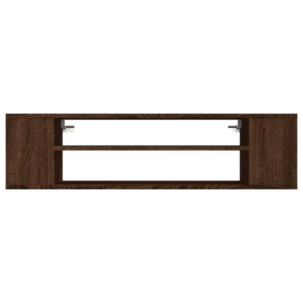 TV-Wandschrank Braun Eichen-Optik 100x30x26,5 cm Holzwerkstoff