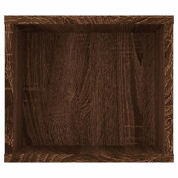 TV-Wandschrank Braun Eichen-Optik 100x30x26,5 cm Holzwerkstoff