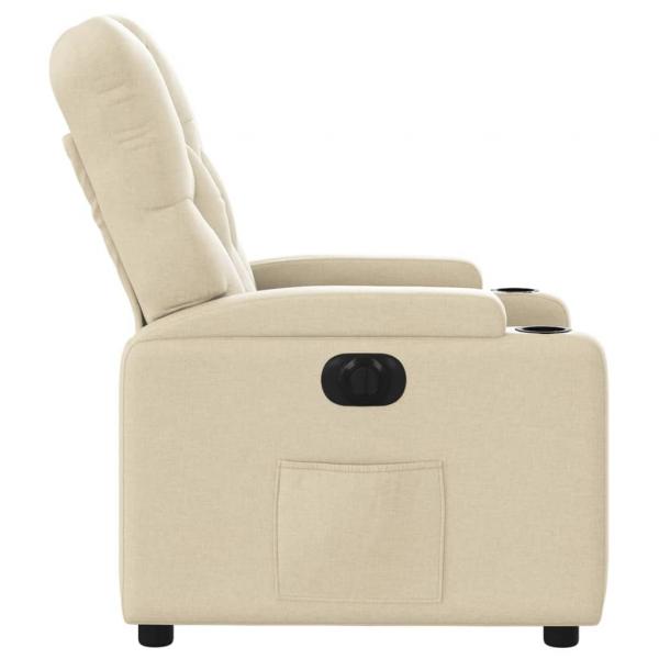 Relaxsessel Elektrisch Creme Stoff