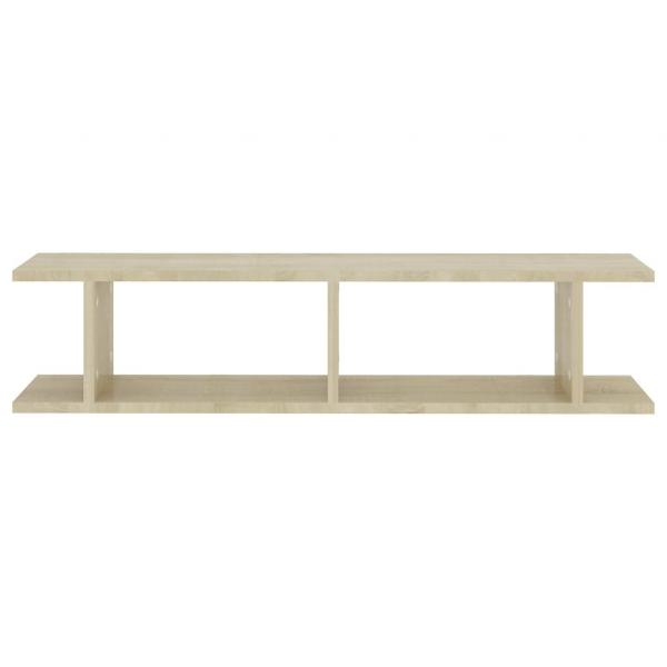 Wandregale 2 Stk. Sonoma-Eiche 90x18x20 cm Holzwerkstoff