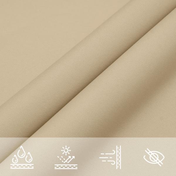 Sonnensegel Beige 7x5x5 m 100% Polyester Oxford