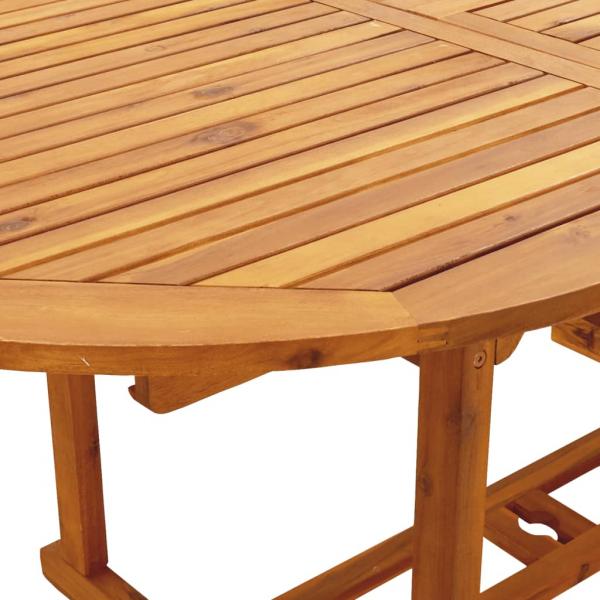 7-tlg. Garten-Essgruppe Poly Rattan und Massivholz Beige