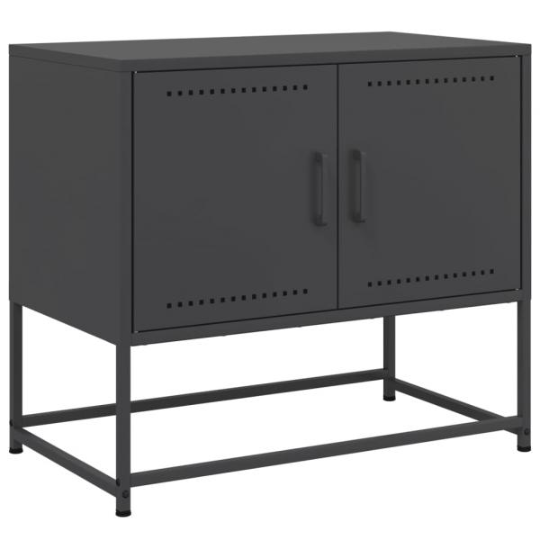 TV-Schrank Schwarz 68,5x39x60,5 cm Stahl