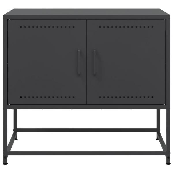 TV-Schrank Schwarz 68,5x39x60,5 cm Stahl