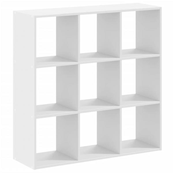 Bücherregal Weiß 102x32x102 cm Holzwerkstoff