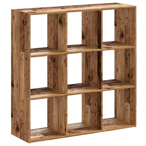 Bücherregal Altholz-Optik 102x32x102 cm Holzwerkstoff