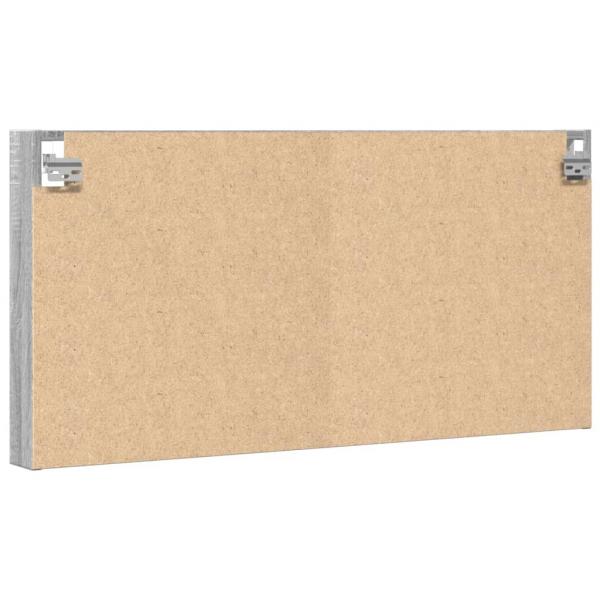 Vitrinenschrank Grau Sonoma 100x8,5x50 cm Holzwerkstoff