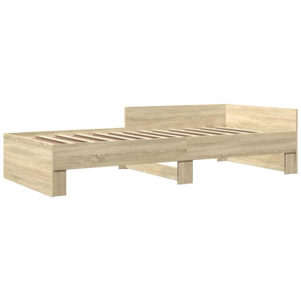 Bettgestell ohne Matratze Sonoma-Eiche 90x190 cm Holzwerkstoff