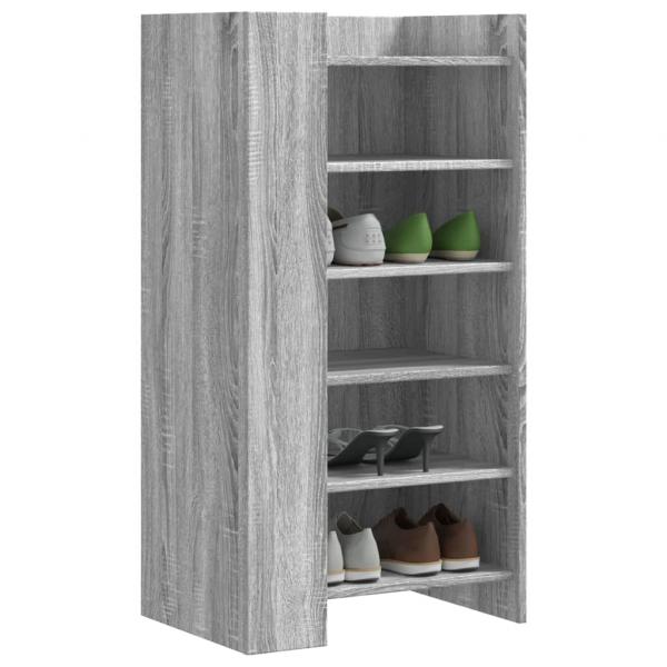 ARDEBO.de - Schuhschrank Grau Sonoma 52x37,5x100 cm Holzwerkstoff