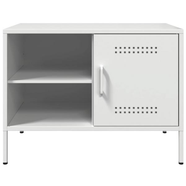 TV-Schrank Weiß 68x39x50,5 cm Stahl