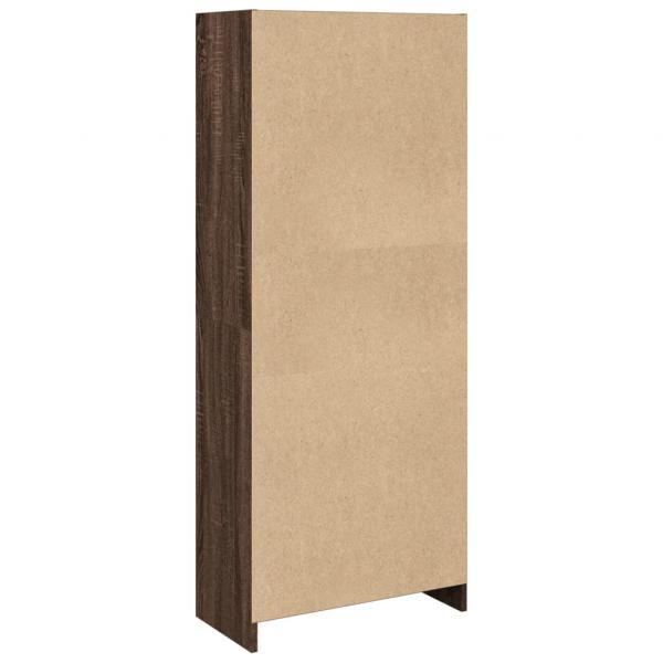 Bücherregal Braun Eichen-Optik 57x28,5x141 cm Holzwerkstoff