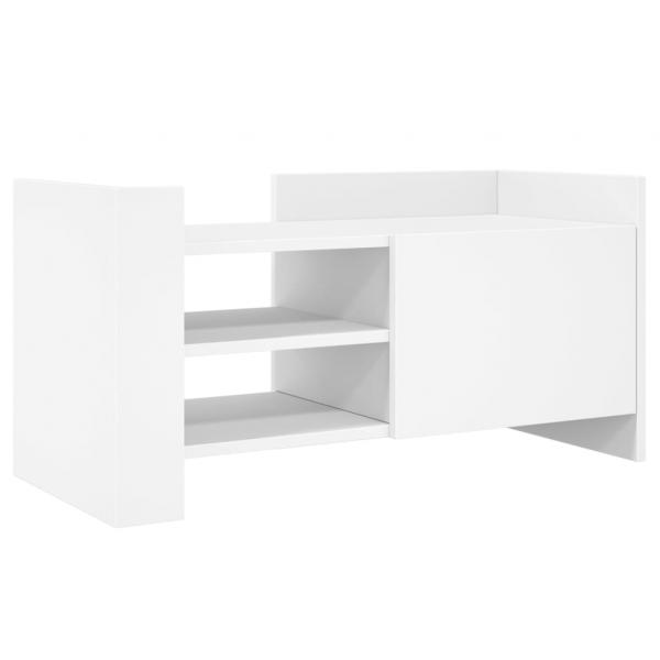 ARDEBO.de - TV-Schrank Weiß 80x35x40 cm Holzwerkstoff