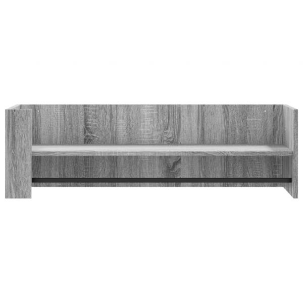 Wandregal Grau Sonoma 100x35x30,5 cm Holzwerkstoff